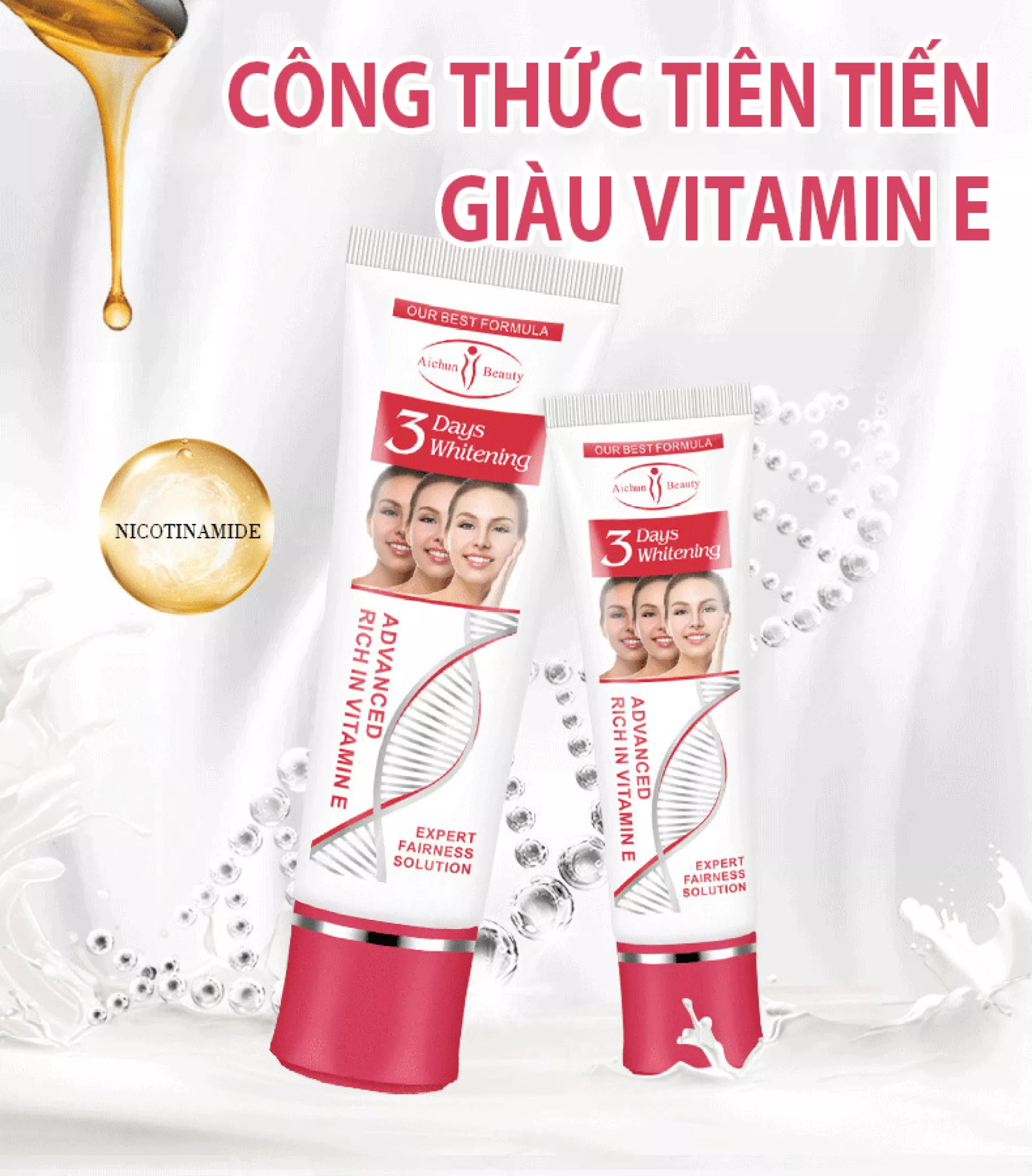 AICHUN BEAUTY Kem Dưỡng Trắng Da Mặt Làm Mờ Đốm Nâu Làm Sáng Da Dưỡng Ẩm