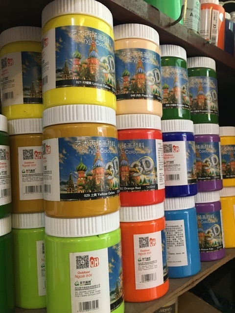 Màu vẽ Acrylic 3D 500ml ngoài trời