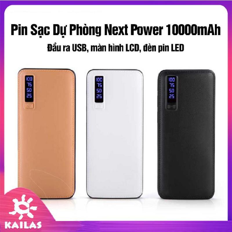 Giá Sạc Dự Phòng, Pin Sạc Dự Phòng Next Power 10000mah Tặng Kèm Quạt Usb Mini - KAILAS