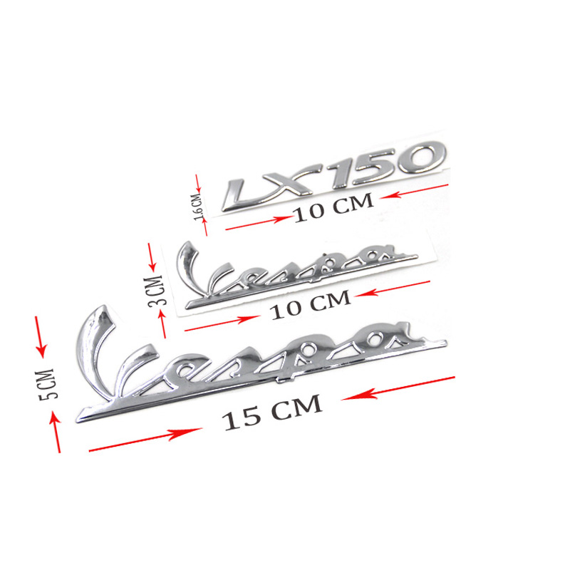 [HCM]TEM VESPA LX 150 MÀU BẠC - 3D