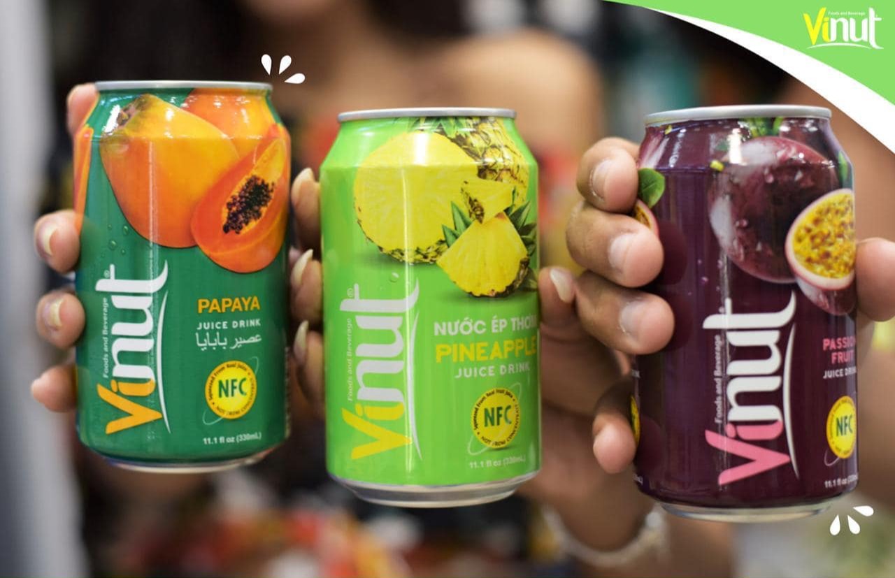 [KHAY 24 LON] Nước Ép Thơm Vinut 330ml