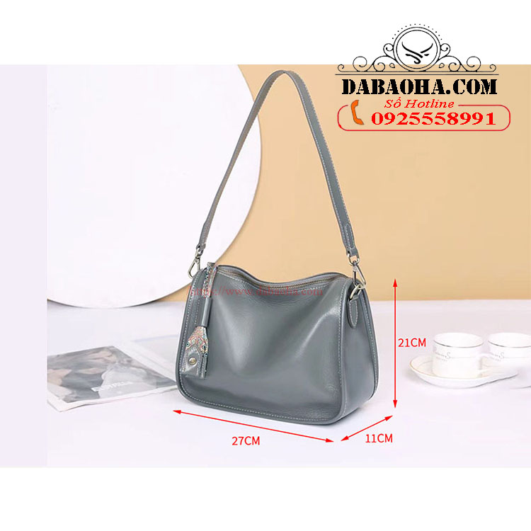 Túi xách đeo vai nữ da bò cao cấp BHM024 chuẩn da thật