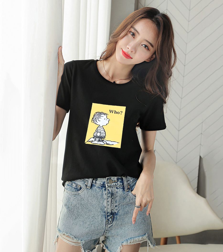 Áo thun nữ thun thái xịn mát in hình form vừa