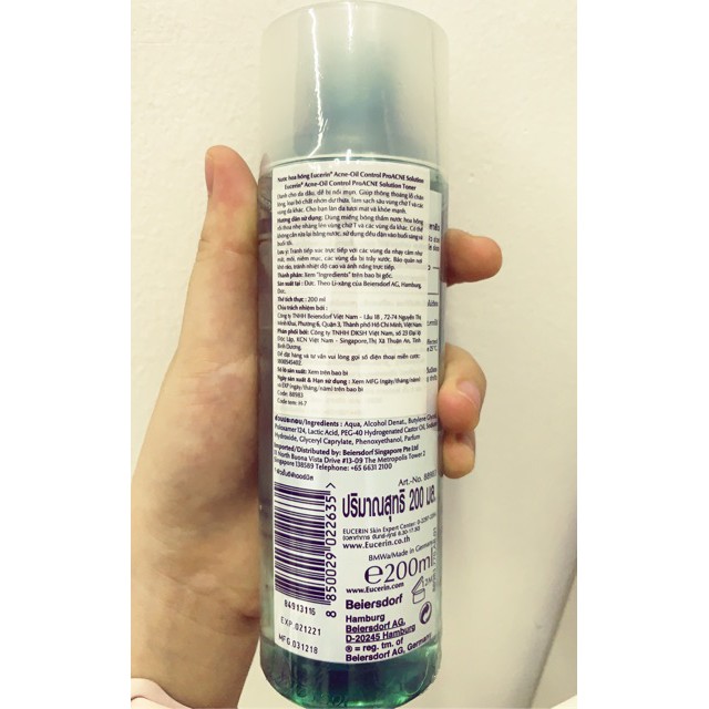 Nước Hoa Hồng Eucerin Pro Acne Solution Toner