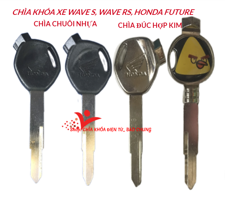 Phôi chìa khóa xe máy Honda wave s, rs, future..