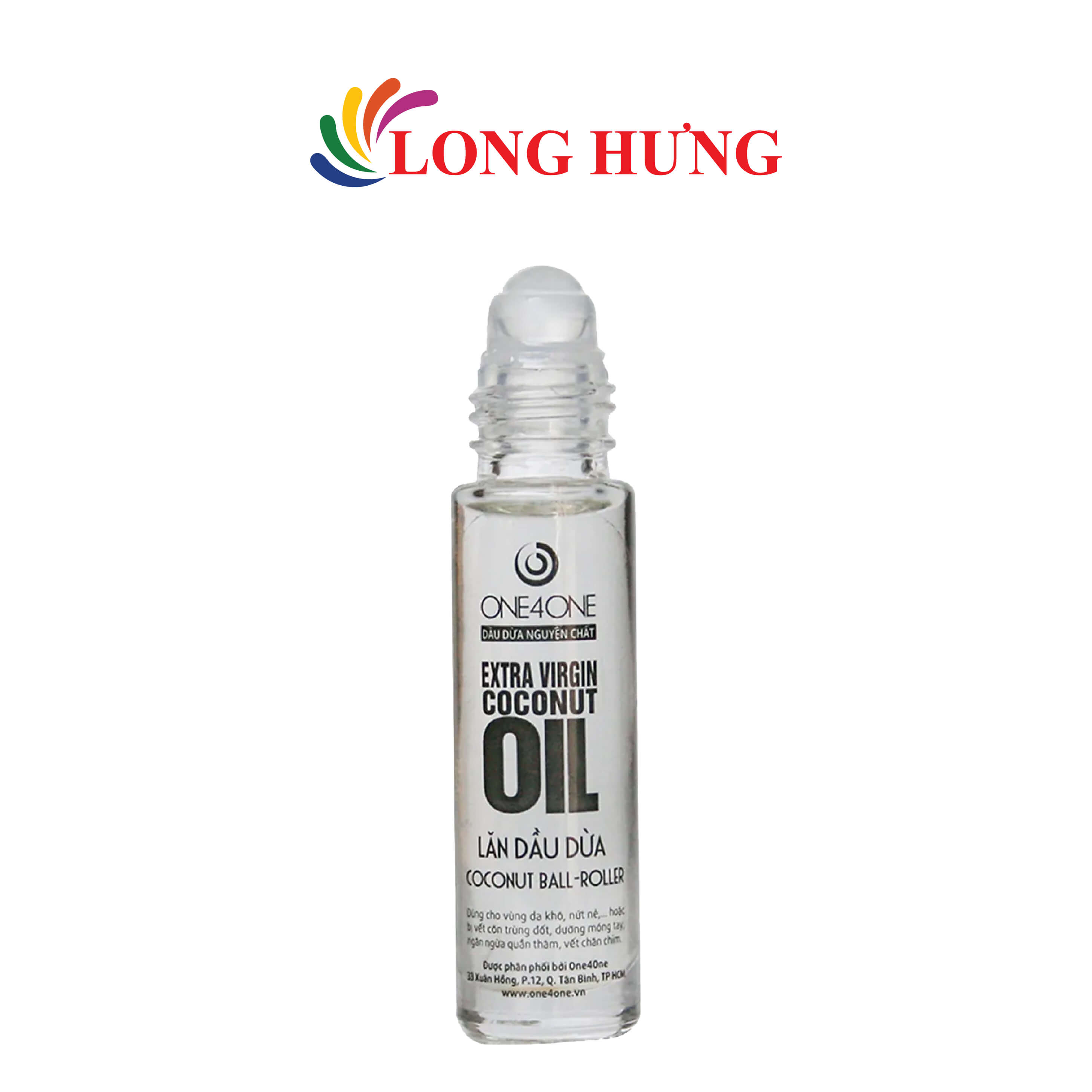 Chai lăn dầu dừa nguyên chất One4One Extra Virgin Coconut Oil
