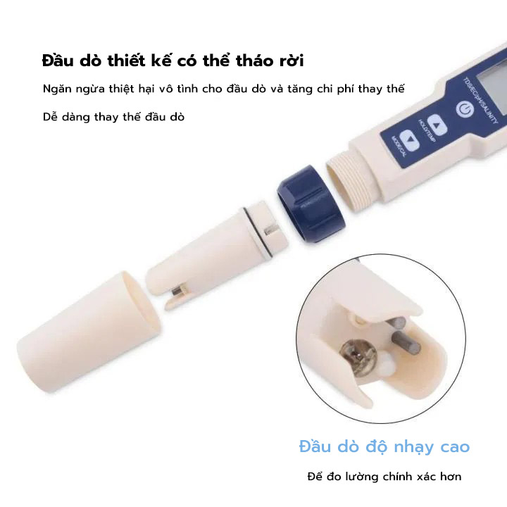 5-in-1 Salinity and Ph Meter, Used for Gardening and Measuring Ph/Tds/Ec/Salinity/Temperature