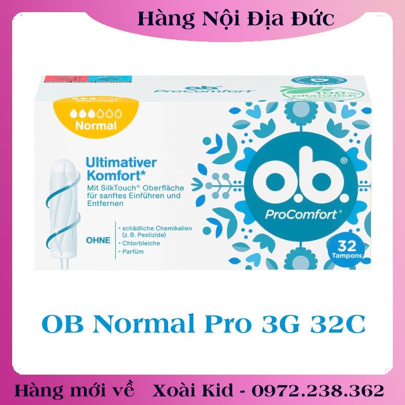 Băng vệ sinh Tampon Ob Đức - Date mới đủ Bill