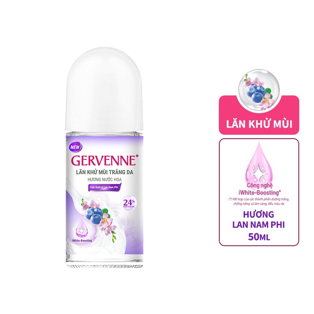 Lăn khử mùi hương nước hoa Gervenne 50ml (3 mùi)