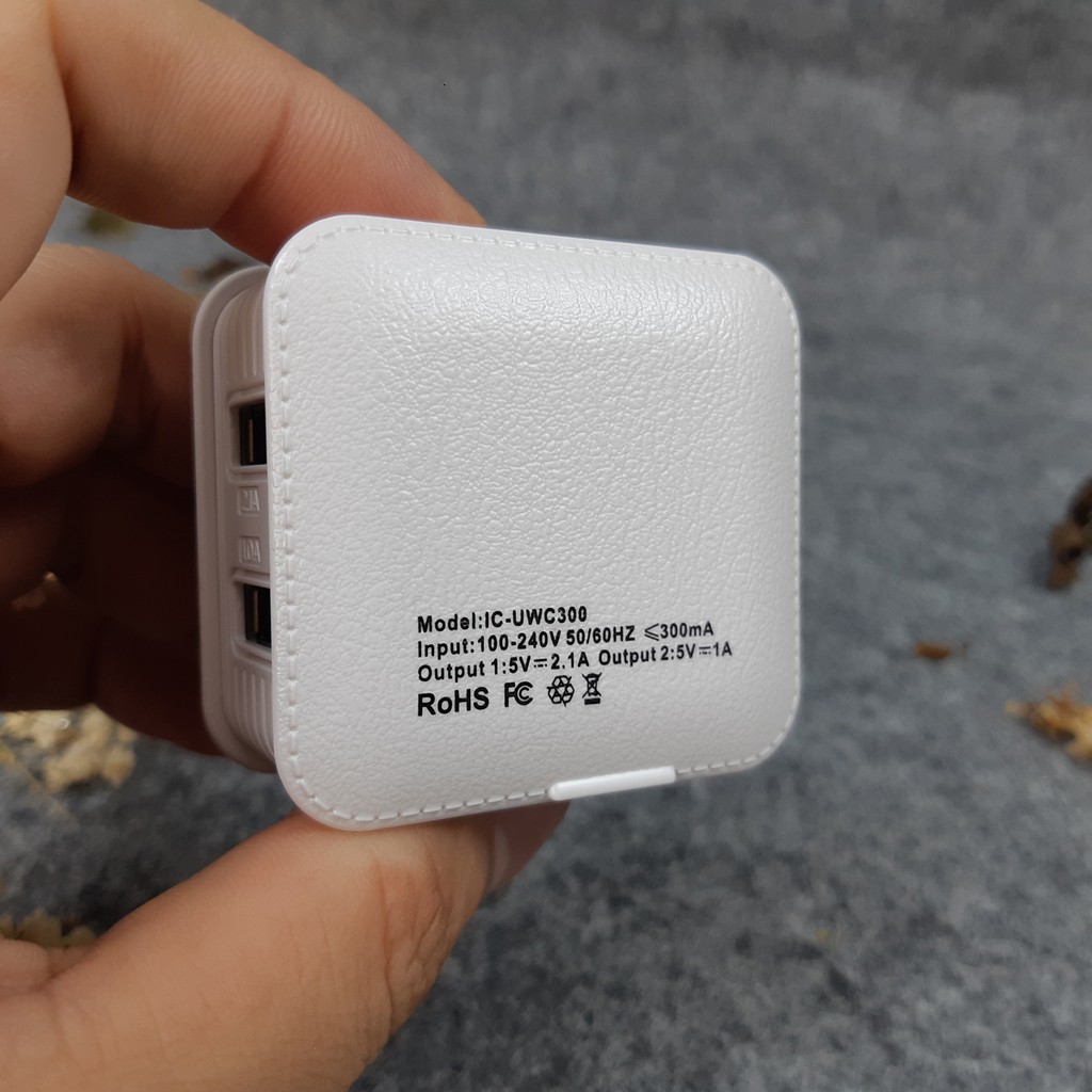 [Chính hãng] Củ sạc 2 cổng 1A/2A iCore IC-UWC300