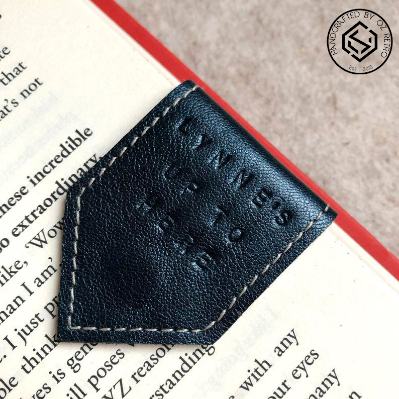 Bookmark Nam Châm Da Thật Chế Tác Thủ Công - Phong Cách Vintage