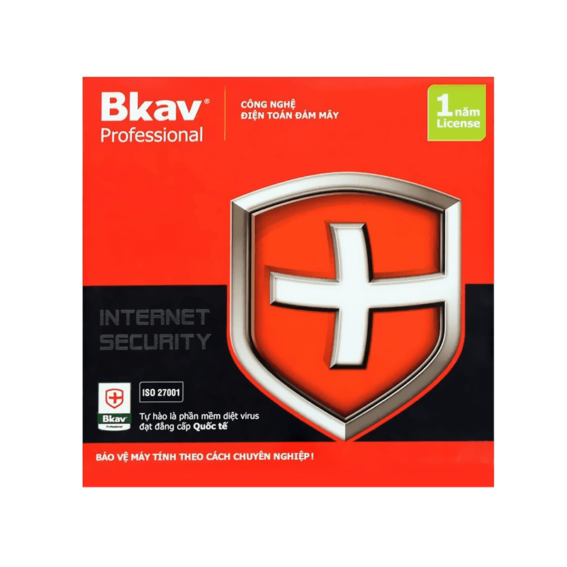 Phần mềm diệt Virus Bkav Pro Internet Security AI Bảo vệ máy tính 1pc/năm