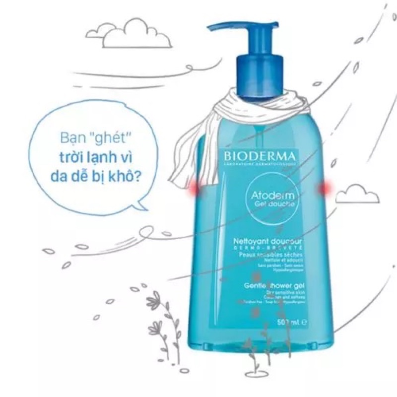 Sữa tắm Bioderma 1000ml cho cả gia đình