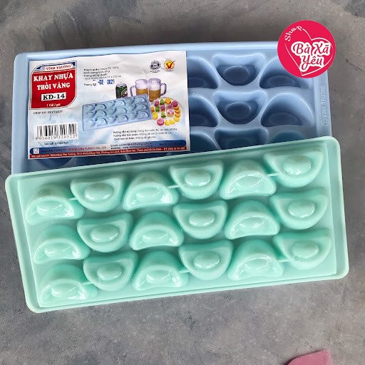 Combo 5 khuôn rau câu , khay đá , làm bánh thỏi vàng