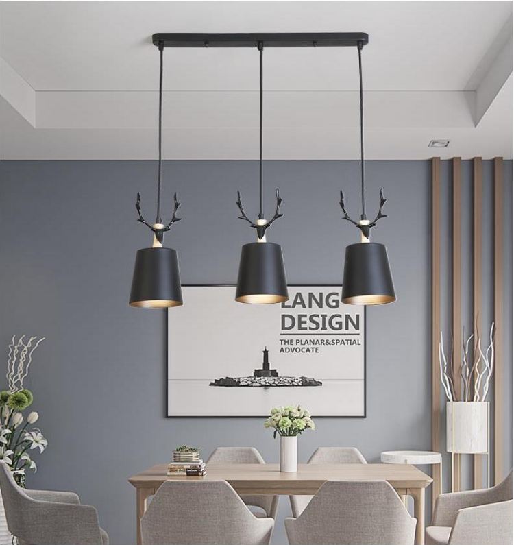 Đèn thả bàn ăn BLAZE cao cấp kèm bóng LED chuyên dụng và đế ốp trần