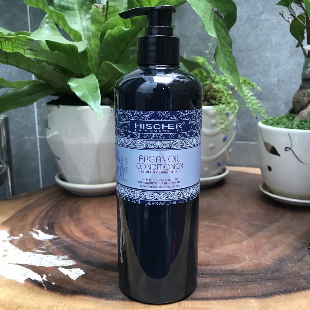 [HCM]Dầu xả siêu mềm mượt tóc Hischer Argan Oil 500ml