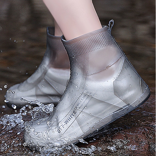 Rabigala COD Giày đi mưa cổ ngắn có đế chống trơn trượt bọc giày chống bẩn