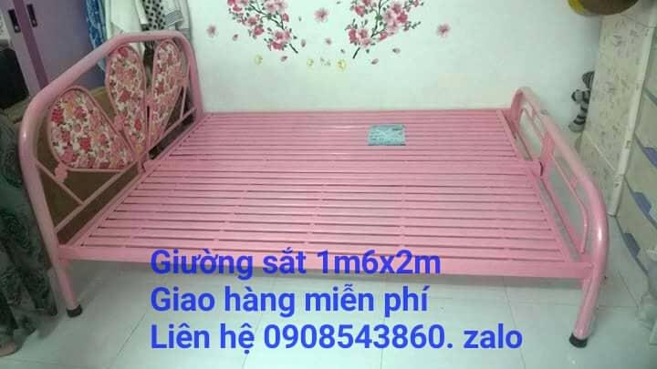 Giường sắt giá rẻ 1m6 x2m