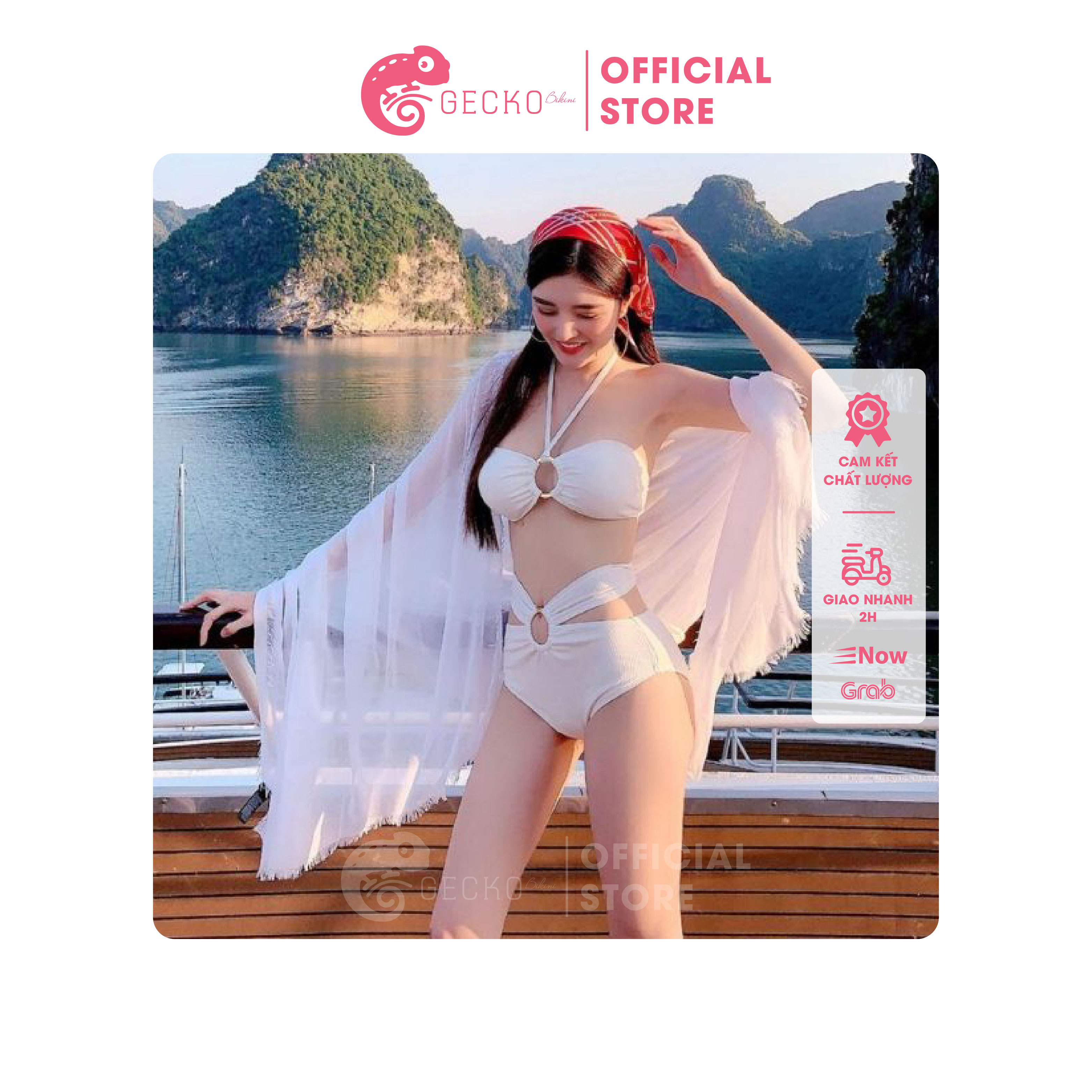 Bikini Đồ Bơi 2 Mảnh Khoen Kèm Dây GK0235 (Ảnh Thật, Nhiều Màu)