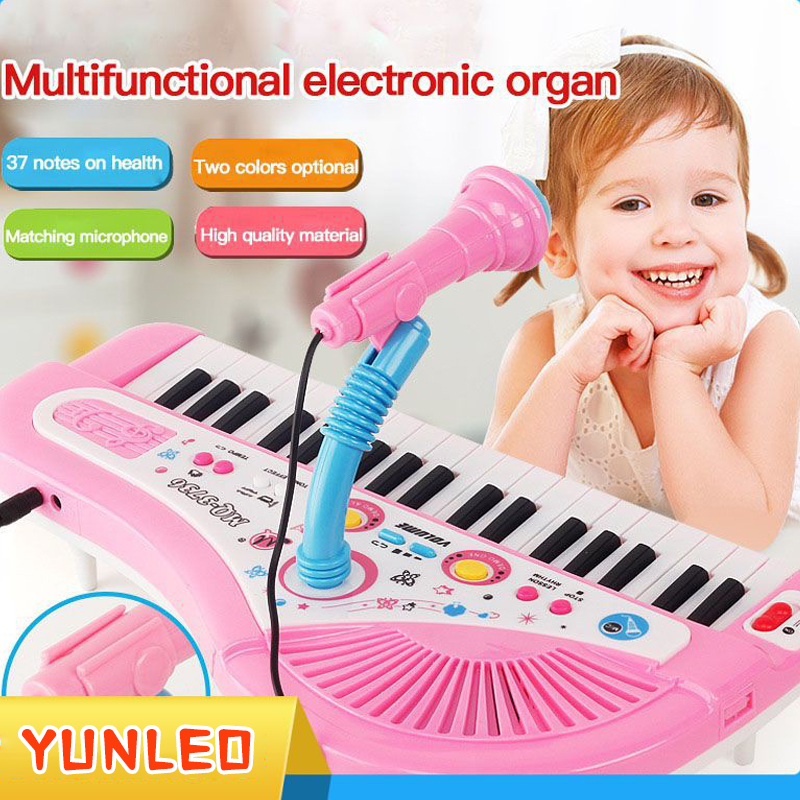 Đồ chơi đàn piano 37 phím mini cho bé bàn phím điện tử piano dạy học có micro cho trẻ em đồ chơi giáo dục cho bé