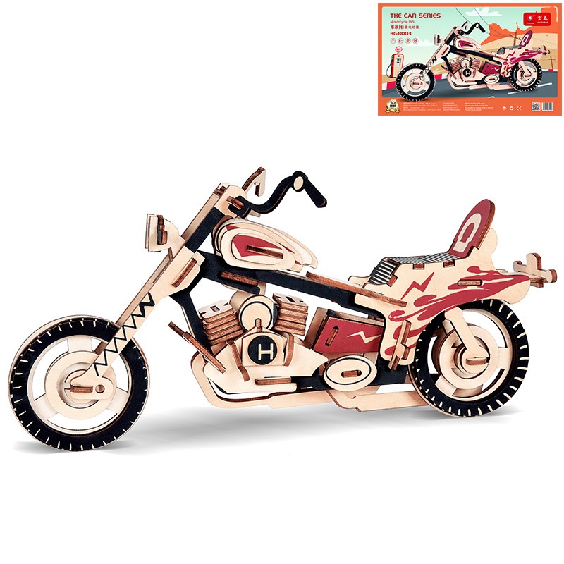 Đồ chơi lắp ráp 3D gỗ mô hình Ducati cắt laser