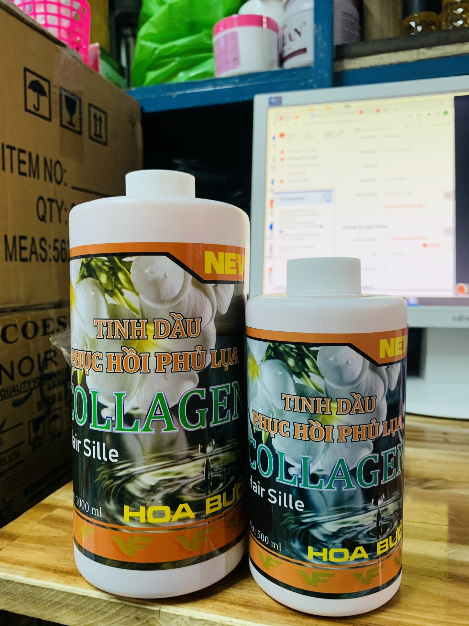 Tinh dầu phục hồi phủ lụa Collagen Hair Sille - 500ML/1000ML
