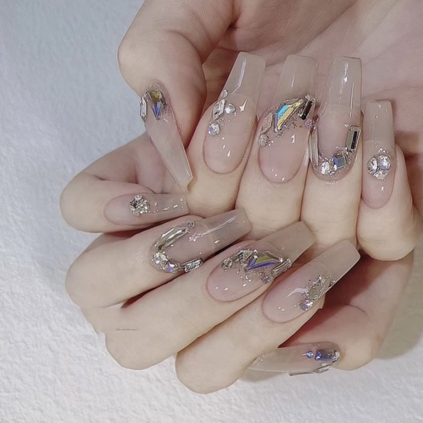 Đá Đính Móng Chân Keo Mix Size - Sugar Nails