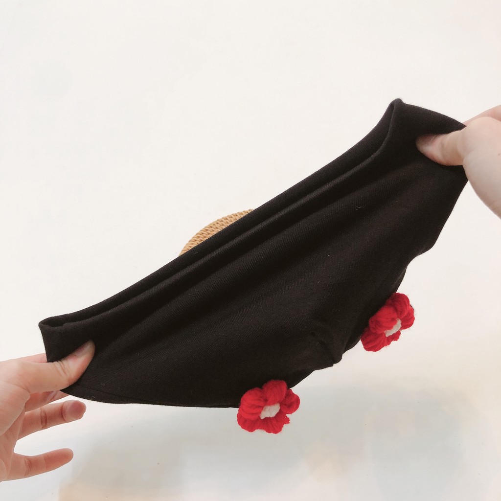 Mũ cotton tóc giả cho bé (0-2y)