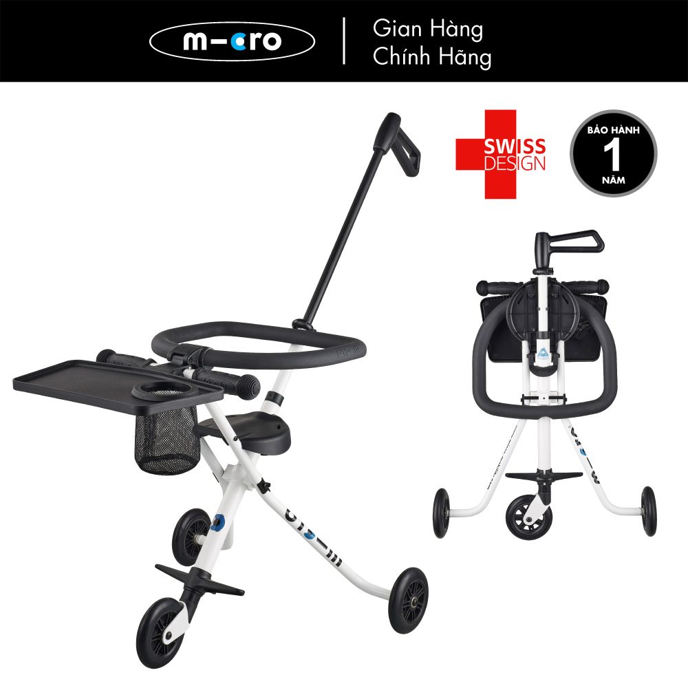 Xe đẩy gấp gọn cho bé Micro Trike Plus (phiên bản có vòng bảo vệ)