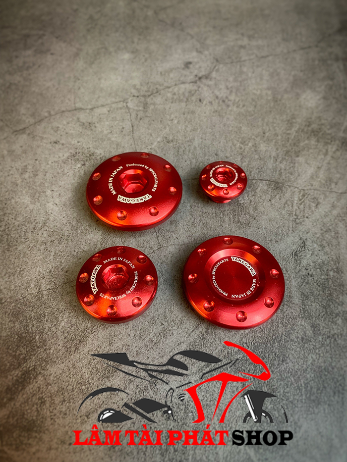 Nắp Chụp Cate , Nắp Mâm Lửa , Ốc Nhớt Takegawa ( Honda. Yamaha )