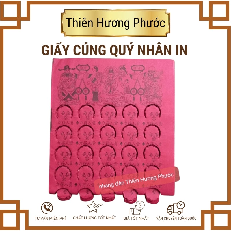 Giấy cúng quý nhân 100g in