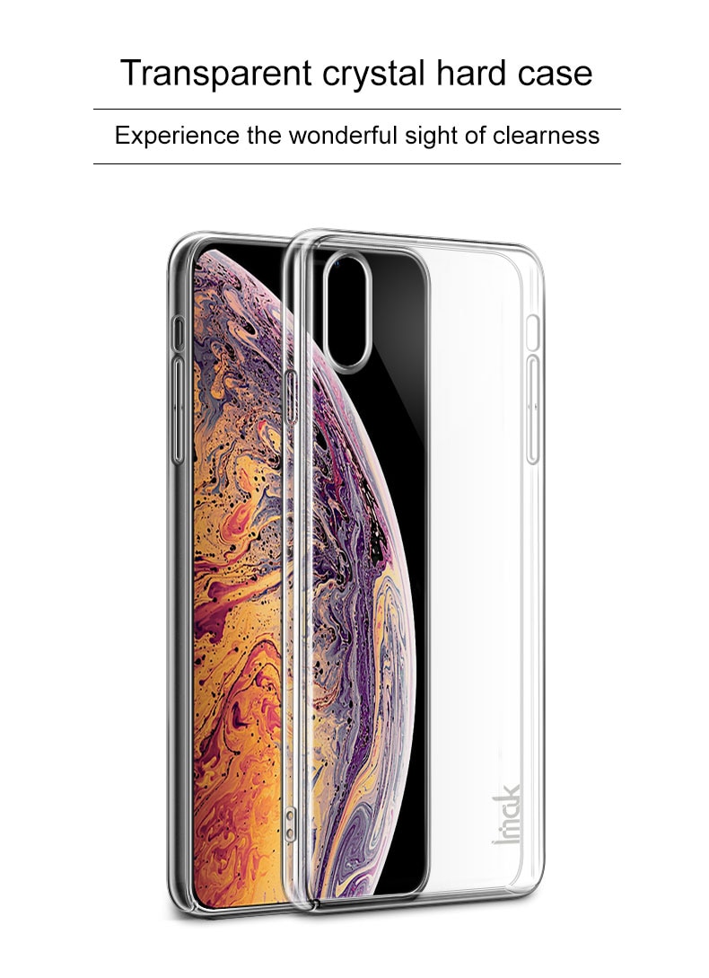 Ốp lưng cứng trong suốt hiệu imak cho iphone xs max, ốp lưng iphone, ốp iphone xs max không ố vàng, độ trong tuyệt đối