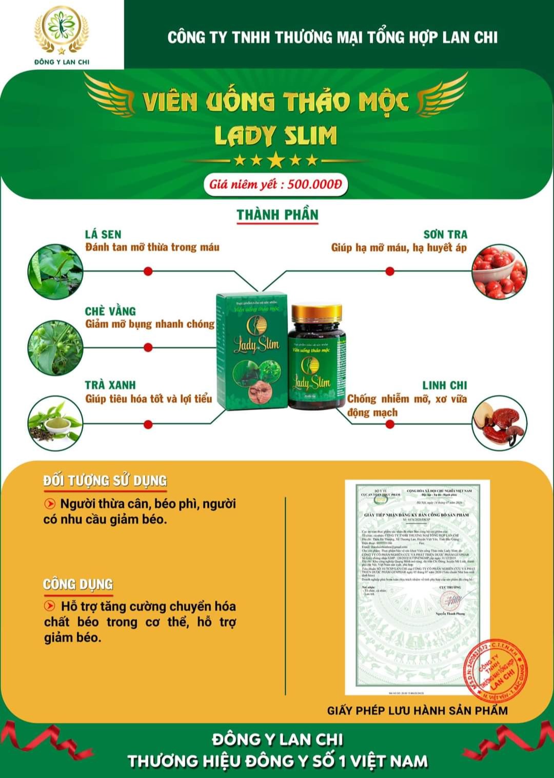 [HCM]Viên Uống Giảm Cân Lan Chi