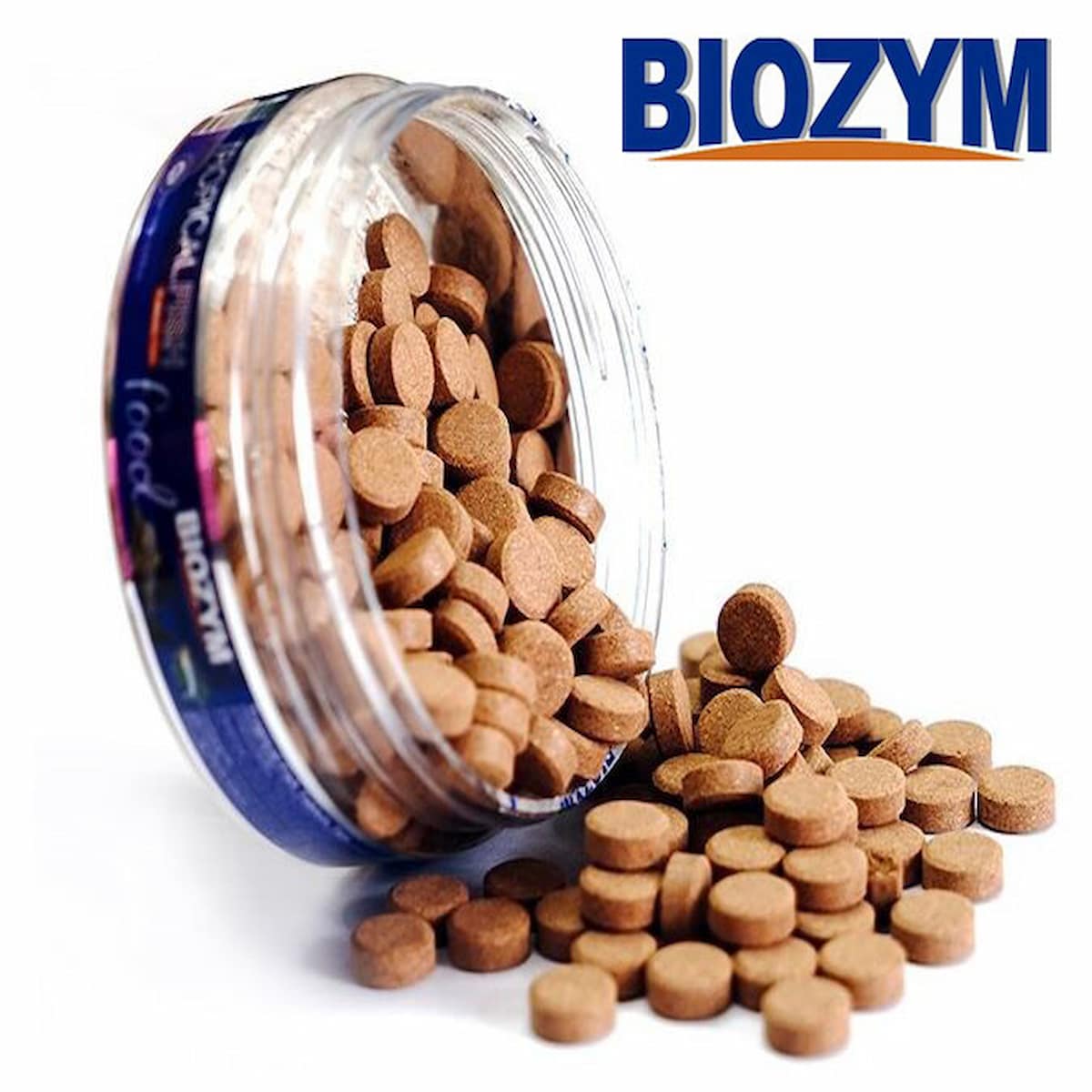 Thức ăn cám dán Biozym Tropical Fish Food dạng viên dán kính