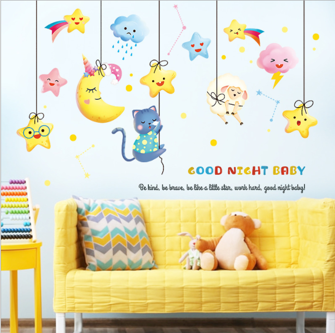 Decal dán tường Goodnight baby TL124