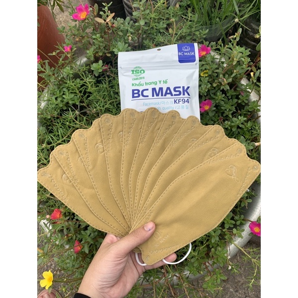 (10 cái) Khẩu Trang Cá 4D Mask Đủ Màu KF94 Hàn Quốc