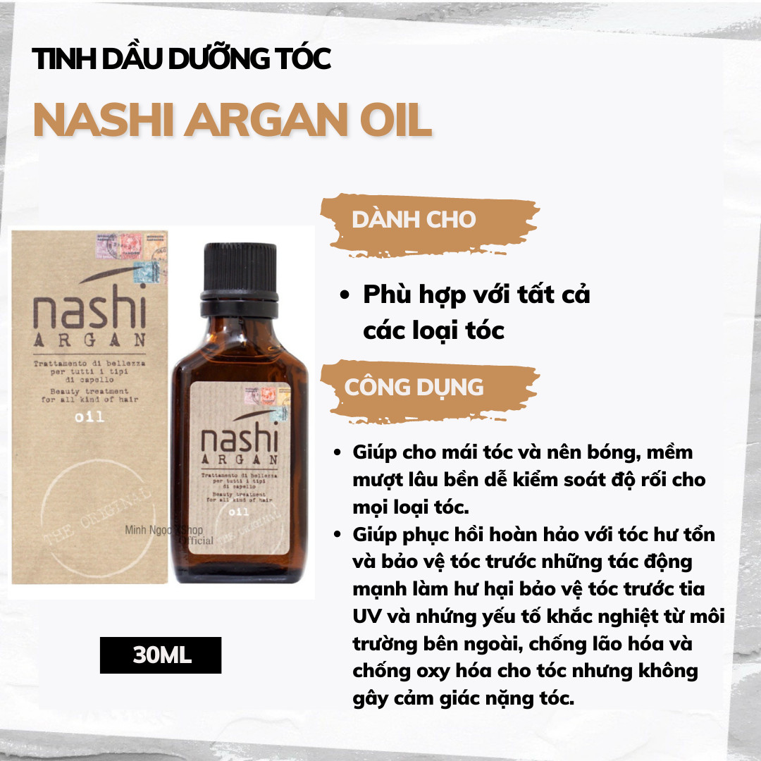 Tinh dầu dưỡng tóc Nashi Argan Oil 30ML