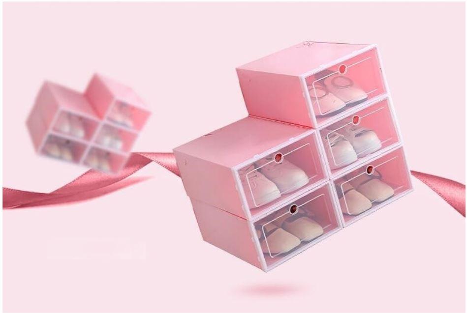 (Lẻ)Hộp Đựng Giày , Tủ Nhựa Lắp Ghép Thông Minh Đa Năng Tiện Lợi Tiết Kiệm Không Gian