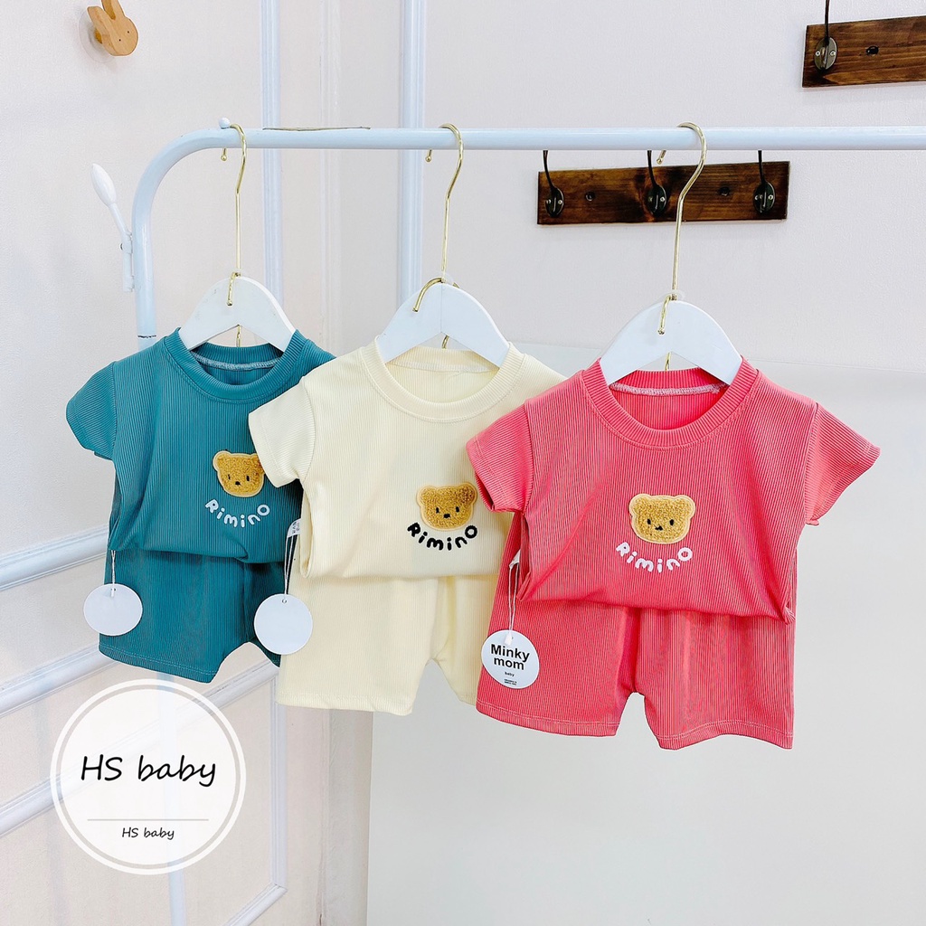 Bộc cộc tay gấu RIMINO minky cho bé