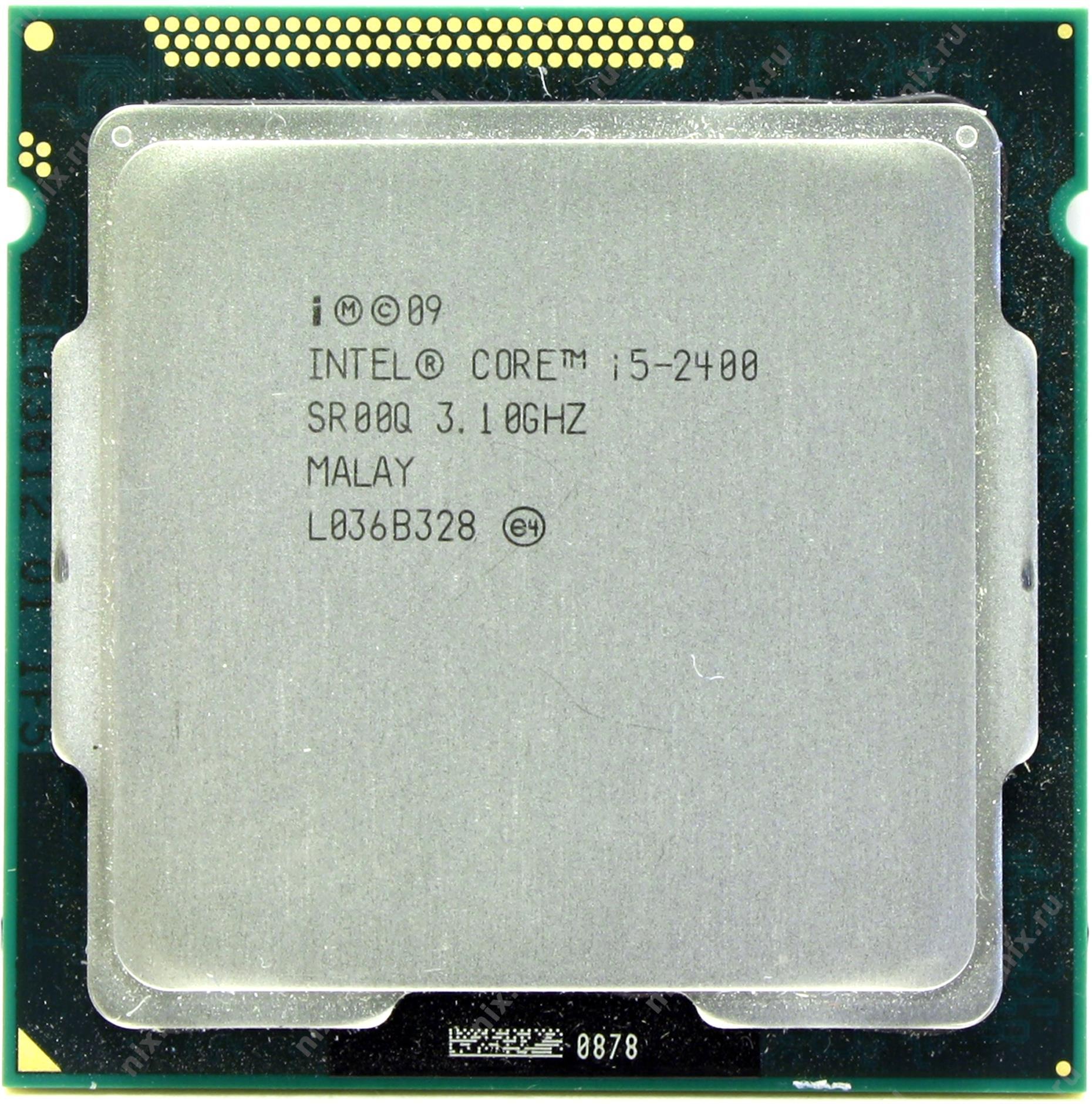 Chip máy tính cpu intel core i5 2400 (3.1 GHz, 6M L3 Cache, Socket 1155)