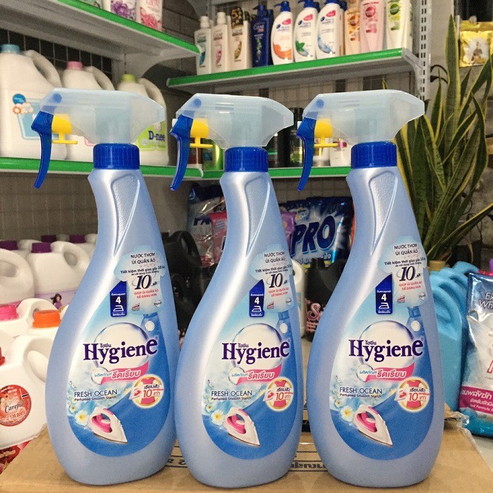 Nước xịt ủi thơm quần áo hygiene Thái Lan 550ml