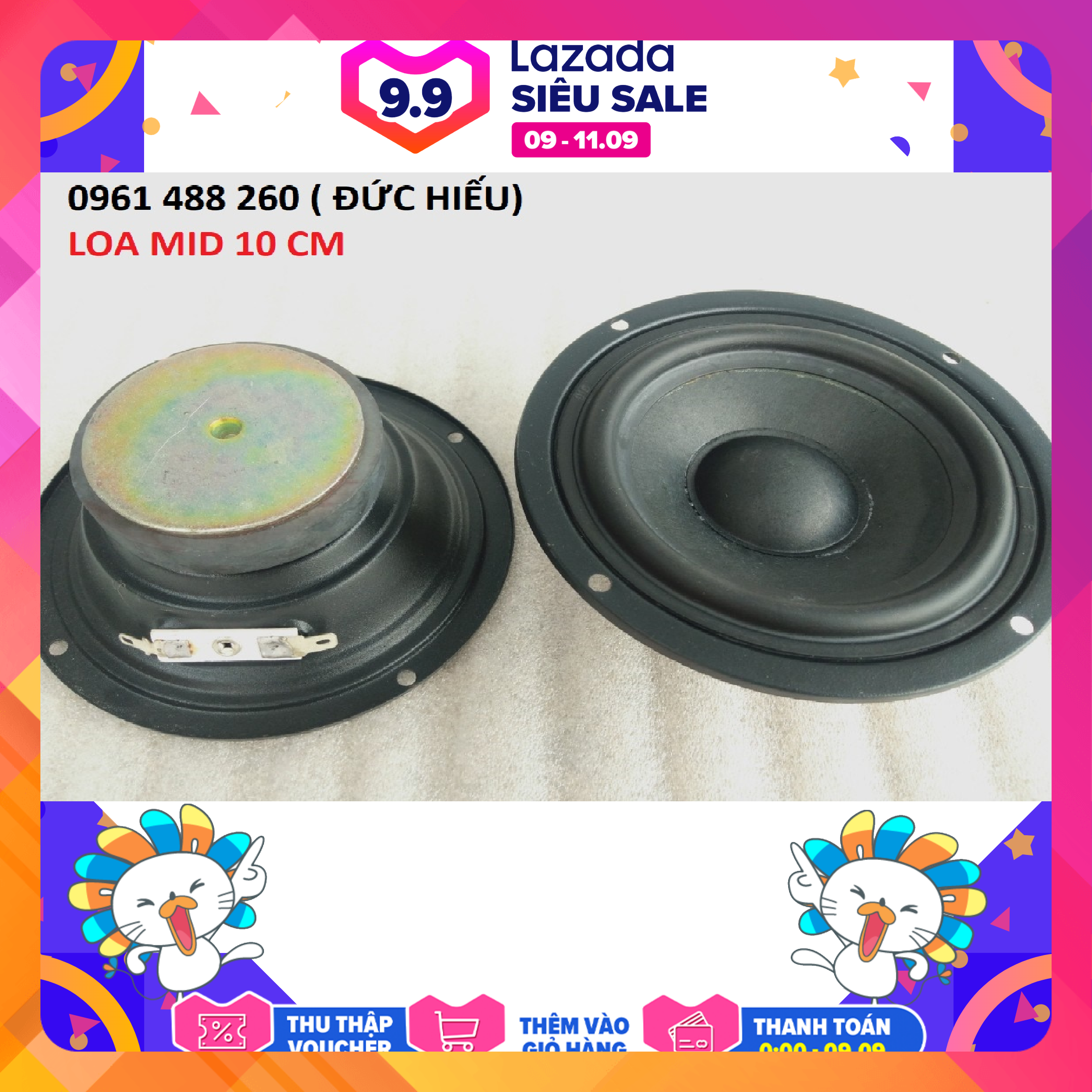 2 CỦ LOA MID 10 CM GIÁ RẺ