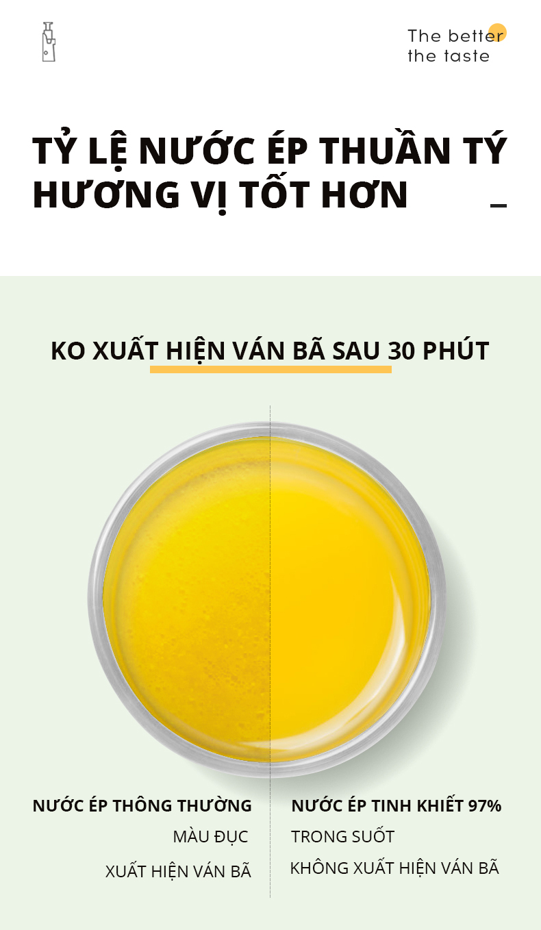 Máy ép trái cây – Máy ép chậm SnapBee (Màu vàng)