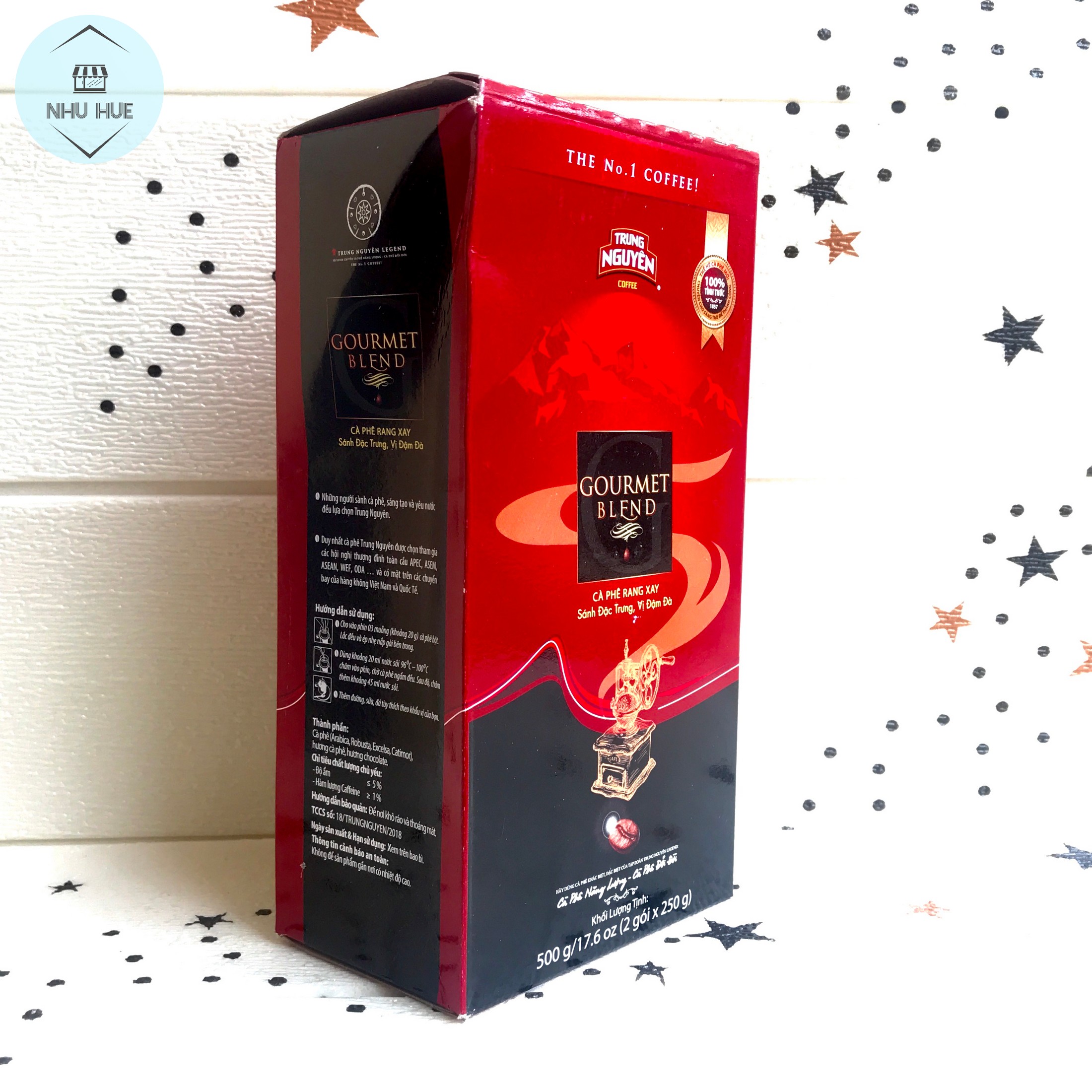 Cà phê pha phin Trung Nguyên Gourmet Blend (Hộp 500g)