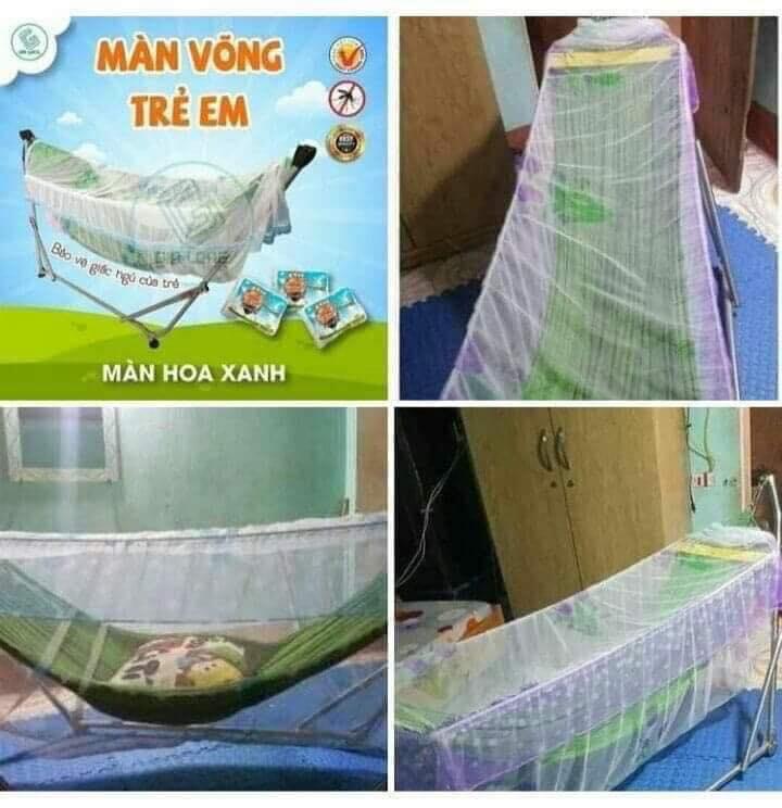 Màn võng trẻ em.màn chụp chống muỗi cho bé