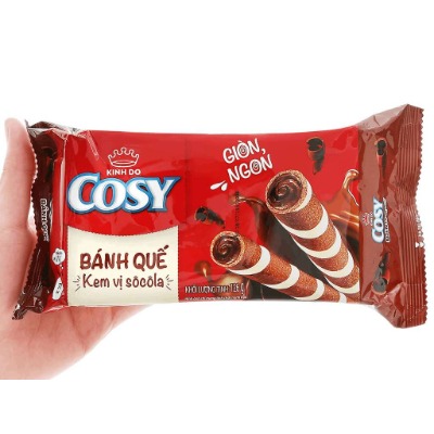 Bánh Quế Cosy Vị Kem Socola - Gói 117.6G