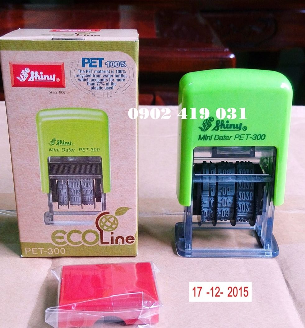 Dấu đóng Ngày Tháng Năm Shiny PET300 [ Loại Đóng Giấy ]