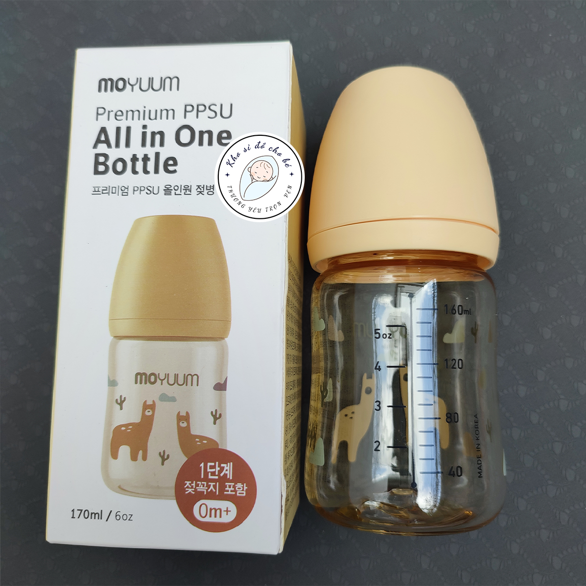 Bình sữa Moyuum lạc đà 270ml nhập khẩu Hàn Quốc