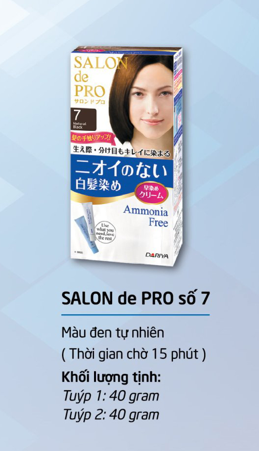 Kem nhuộm tóc phủ bạc Nhật Bản Salon de Pro