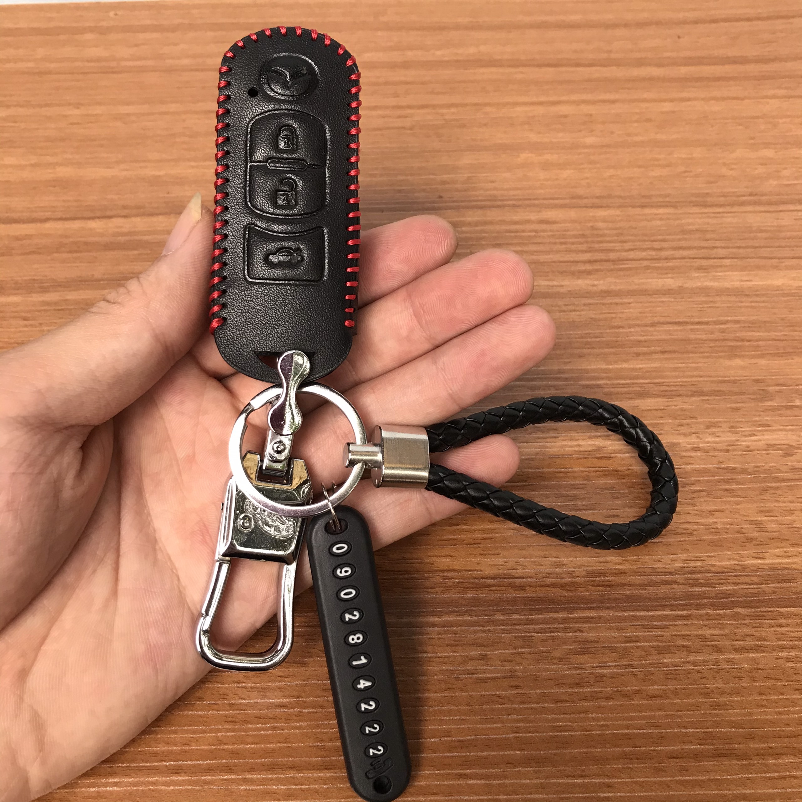 Bao da chìa khóa Mazda 2,3,6,CX5,CX8
